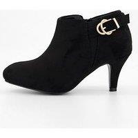 V By Very Extra Wide Fit Shoe Boots - Black