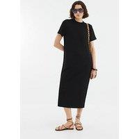 River Island Short Sleeve Clean Maxi Dress - Black