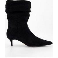 The Very Collection Slouch Calf Boot - Black