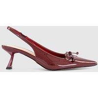 Office Martha Slingback Kitten Heels - Red