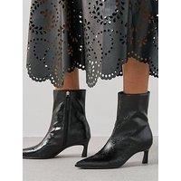 The Very Collection Pointed Toe Ankle Boot - Black