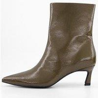 The Very Collection Pointed Toe Ankle Boots - Khaki