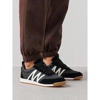 The Very Collection Side Stripe Trainer - Black