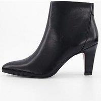 V By Very Round Toe Ankle Boot - Black