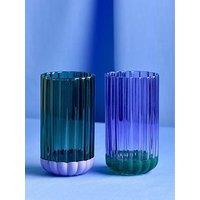 Hestia Raspberry Blossom Set Of 2 Tumbler Glasses