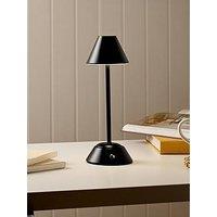 Hestia Matt Black Usb Led Touch Table Lamp - Medium