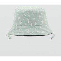 Mango Younger Boys Palm Tree Bucket Hat - Light Green