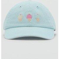 Mango Younger Girls Ice Cream Cap - Green - Green
