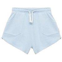 Mango Girls Jersey Shorts - Light Blue