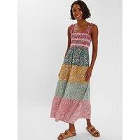 Accessorize Paisley Tiered Maxi Dress - Multi