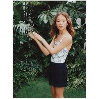 Mango Girls Palm Tree Swimsuit - White