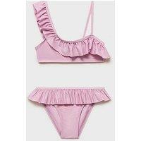 Mango Girls Frill Bikini - Pink