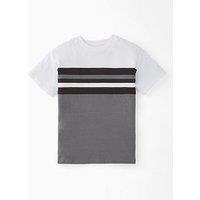 V By Very Boys Long Sleeve Stripe T-Shirt - Grey
