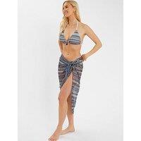 Accessorize Crochet Sarong - Blue