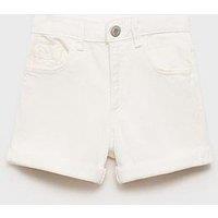 Mango Girls Denim Shorts - White