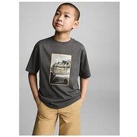 Mango Boys Surfers Short Sleeve Tshirt - Dark Grey