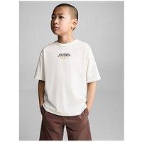 Mango Boys Ride The Waves Short Sleeve Tshirt - Light Cream