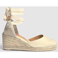 Castaner Carina Wedge Espadrille - Cream