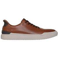 Skechers Owen Slip- Ins Perforated Bungee Trainers- Brown