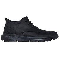 Skechers Arch Fit Garza Slip- Ins Chukka Boots- Black
