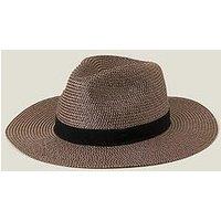 Accessorize Fedora Hat - Chocolate Brown