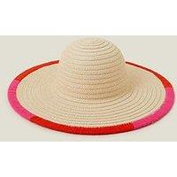 Accessorize Bright Edge Floppy Hat - Natural