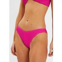 Accessorize Crinkle Bikini Bottoms - Pink