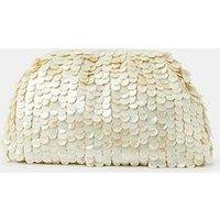 Accessorize Mop Cloud Clutch - Ivory - Cream