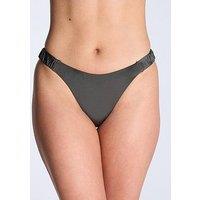Boux Avenue Cortona High Leg Brief - Khaki