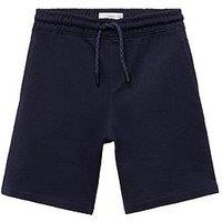 Mango Boys Longer Length Sweat Shorts - Navy