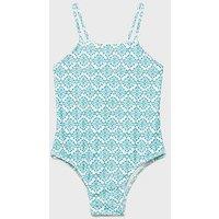 Mango Younger Girls Swimsuit - Green
