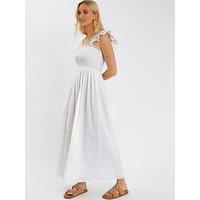 Accessorize Schiffly Frill Shoulder - White