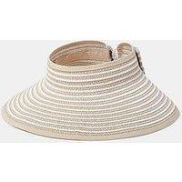 Accessorize Large Bow Visor - Natural