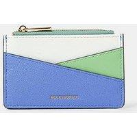 Accessorize Diagonal Colourblock Cardholder - Mint/Blue