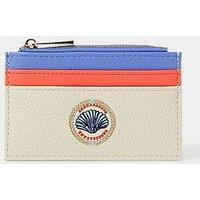 Accessorize Embroidered Seashell Cardholder - Pastel Multi