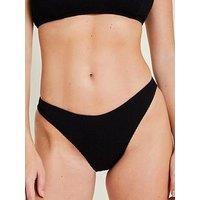 Accessorize Crinkle Bikini Bottoms - Black