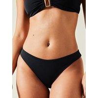 Accessorize Straight Side Bikini Bottoms - Black
