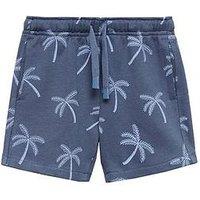 Mango Younger Boys Palm Tree Co-Ord Sweat Shorts - Blue