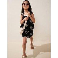 Mango Girls Helen Co-Ord Shorts - Black