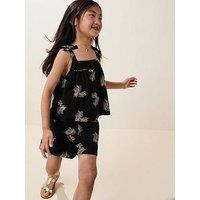 Mango Girls Helen Co-Ord Strappy Blouse - Black