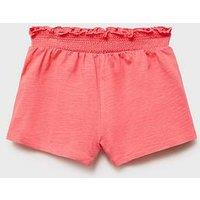 Mango Younger Girls Shirred Co-Ord Shorts - Pink