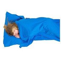 Lifeventure Mummy Cotton Sleeping Bag Liner - Blue