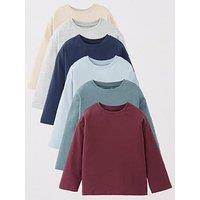 Mini V By Very Boys 6 Pack Long Sleeve T-Shirts - Multi