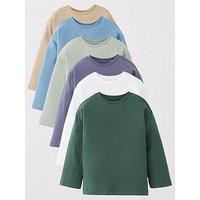 Mini V By Very Boys 6 Pack Long Sleeve Tshirts - Multi