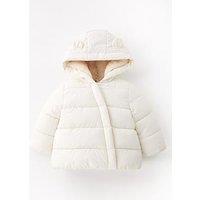 Mini V By Very Baby Unisex Padded Novelty Jacket - Cream