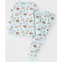 Mini V By Very Animal Character Print Pyjama Set - Multi