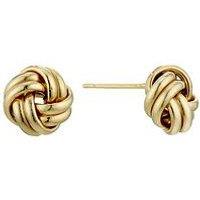 Ernest Jones 9Ct Yellow Gold Earrings. Knot Stud Earrings