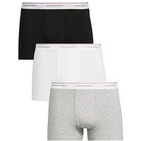 Dsquared2 Dsquared Stretch Cotton 3 Pack Of Trunks - Dark Assorted