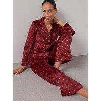 The Very Collection Polka Dot Fleece Revere Set - Red