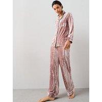 The Very Collection Crushed Velvet Revere Set - Pink